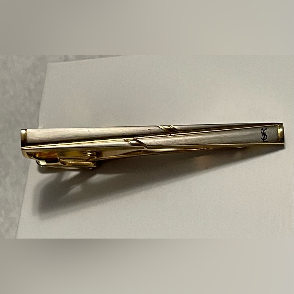 YSL Two‎ Tone Tie Clip